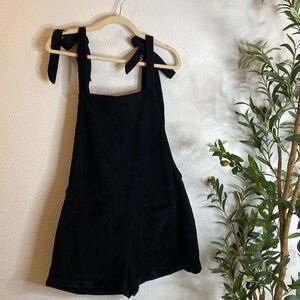 corduroy Black Shortalls Medium